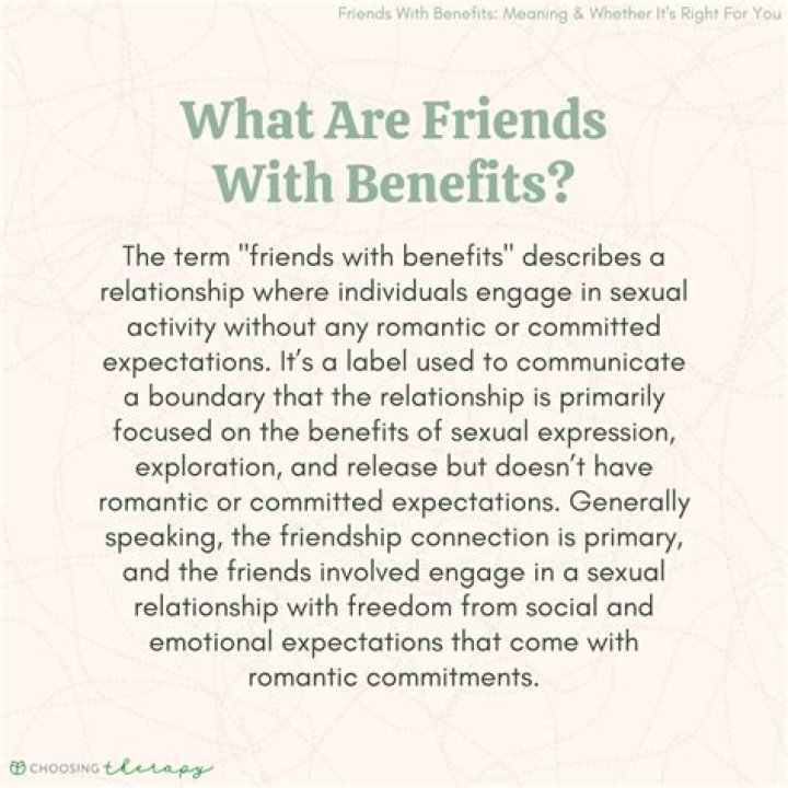 The New Rules for Being Friends With Benefits